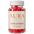 Pot de Glow Gummies AURA Essentials, goût mangue passion